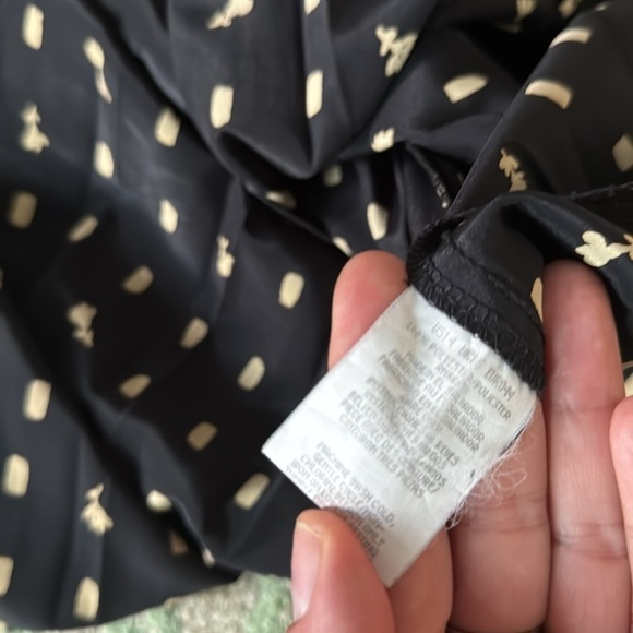 Leslie Fay vintage graphic pleated midi dress 14 - Picture 5 of 5